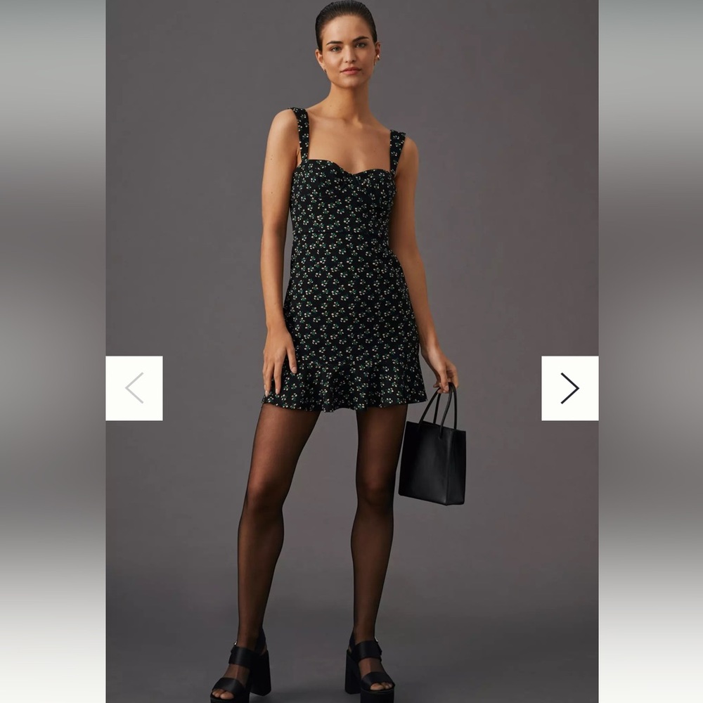 Anthropologie Hutch Ditsy Floral Corset Mini Dress Size Small
